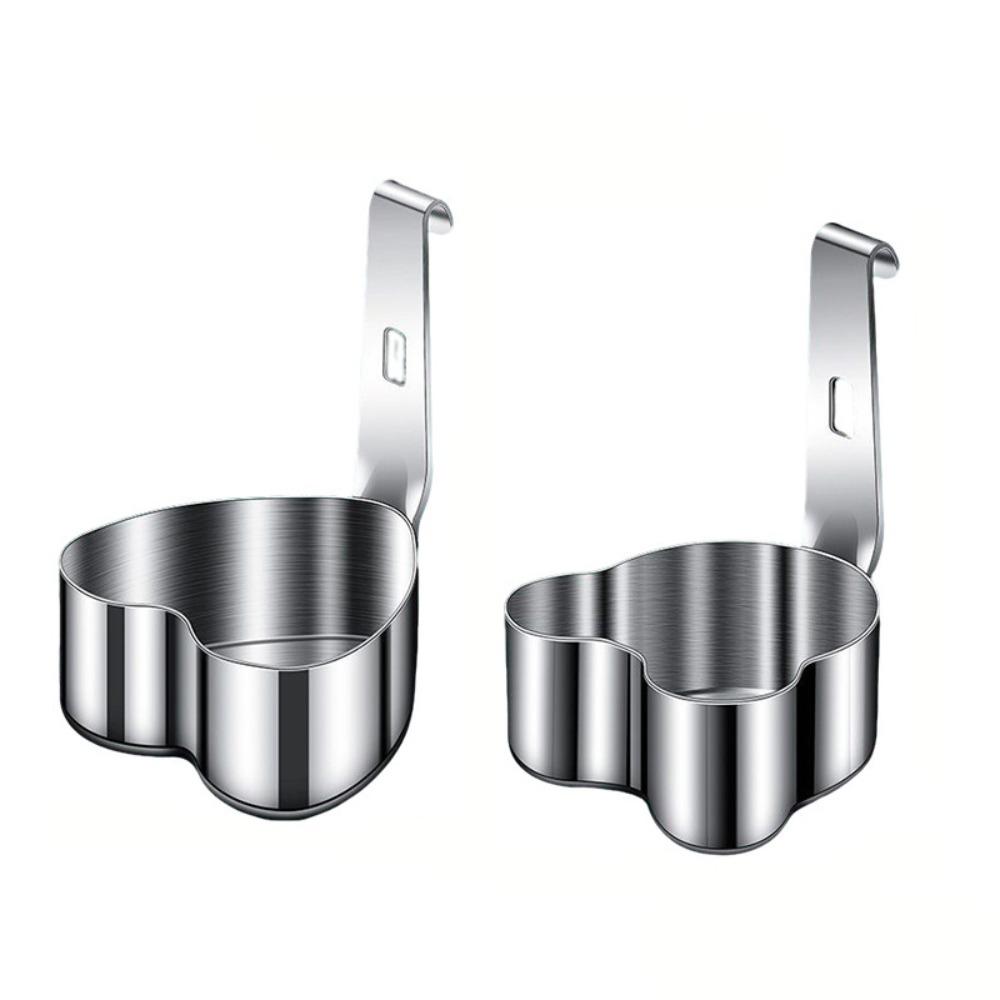 2pcs Stainless Steel Egg Poacher with Hook Poached Egg Mold Kitchen Gadgets Boiled Egg Mold  Hotpot