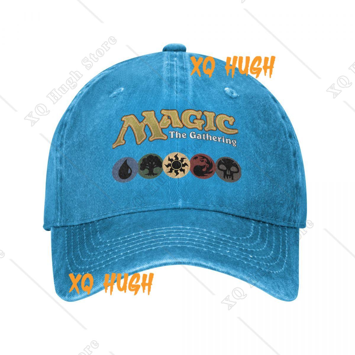 Magic Games Gathering MTG Herren Damen Baseballkappe Karte Used Denim Kappen Hut Mode Outdoor Sommer Kopfbedeckung One Size