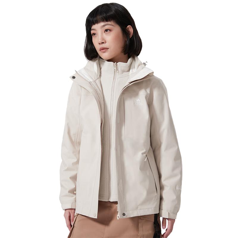 CAMEL Unisex 3-in-1 Waterproof Fleece-Lined Outdoor Jacket