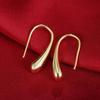 charms   Copper Water drop Earrings for woman High Quality gold color hook Fashion Jewelry Gifts party