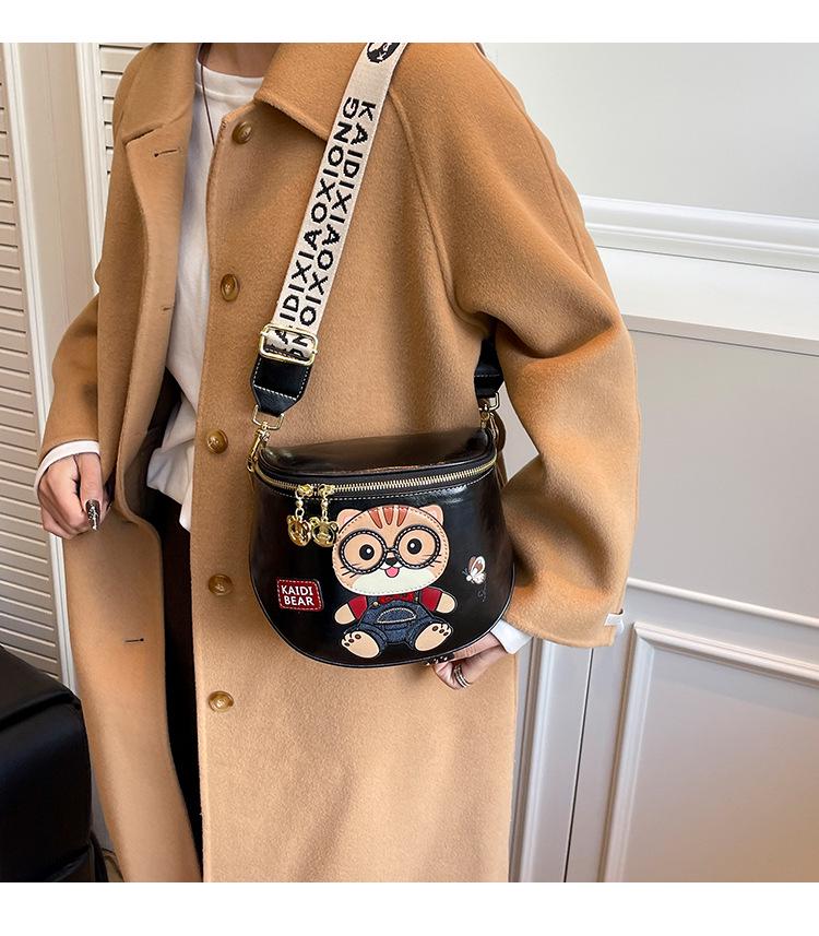 New Hello Kitty Bear Crossbody Bag - Women's Cute & Versatile Casual Shoulder Bag