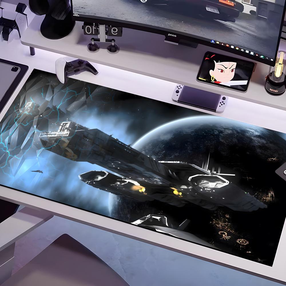 

Sci Fi Spaceship Mouse Pad Multiple Sizes Large Square Computer Office Game Table Mats Rubber Anti-slip Mousepads 600x300x2mm