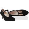 Velvet Toe Ankelstropp Slingback Mary Jane Shoes Pumps Høye hæler Pump Party Brudekjole Sko