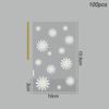50/100pcs New 50/100pcs Candy Bag Daisy Food Grade Cookie Packaging Bag Transparent Disposable Gifts Wrapping Supplies