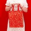 10pcs Red Chinese Style Lucky Bag Fu Letter Good Luck Non Woven Gift Bag Large Capacity Portable New Year Storage Bag