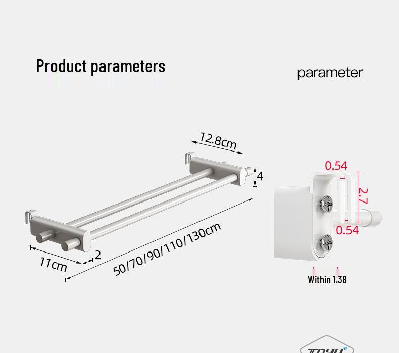 Stojak do suszenia i przechowywania ubrań na kaloryfer z haczykami