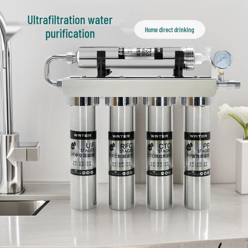 Purificateur d'eau minérale à ultrafiltration 5 étages en acier inoxydable - Filtre sous évier et sur plan de travail de cuisine