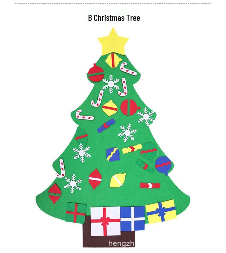 DIY Felt Christmas Tree & Ornaments Set for Kids