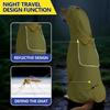 Dog Raincoat,Adjustable Pet Water Proof Clothes,Dog Rain Jacket with Leash Hole/Reflective Stripe Hooded