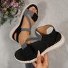 Fashion Women Sandals 2025 New Fashionable Flat Sandals Casual Outdoor Sandals Women High Quality Brand Summer Elastic Band Shoes Women