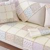 Sofa Cushion Fabric Cotton Non-Slip Sofa Seat Cushion Pastoral Flowers Pure Cotton Universal In All Seasons Simple Sofa Towel Cover