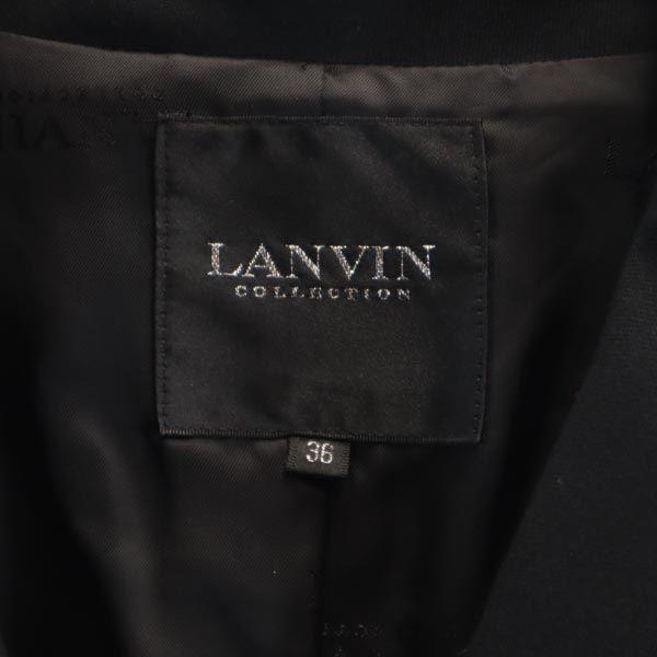 LANVIN Made in Japan wool tailored jacket 36 black Women Used