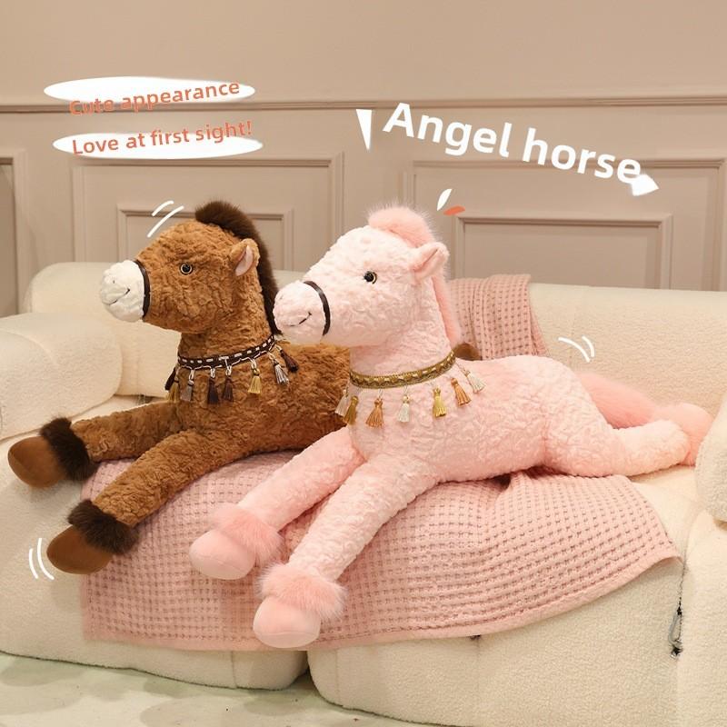 Angel Horse Plush Toy With Pp Cotton Filling For Kids Birthday Gift