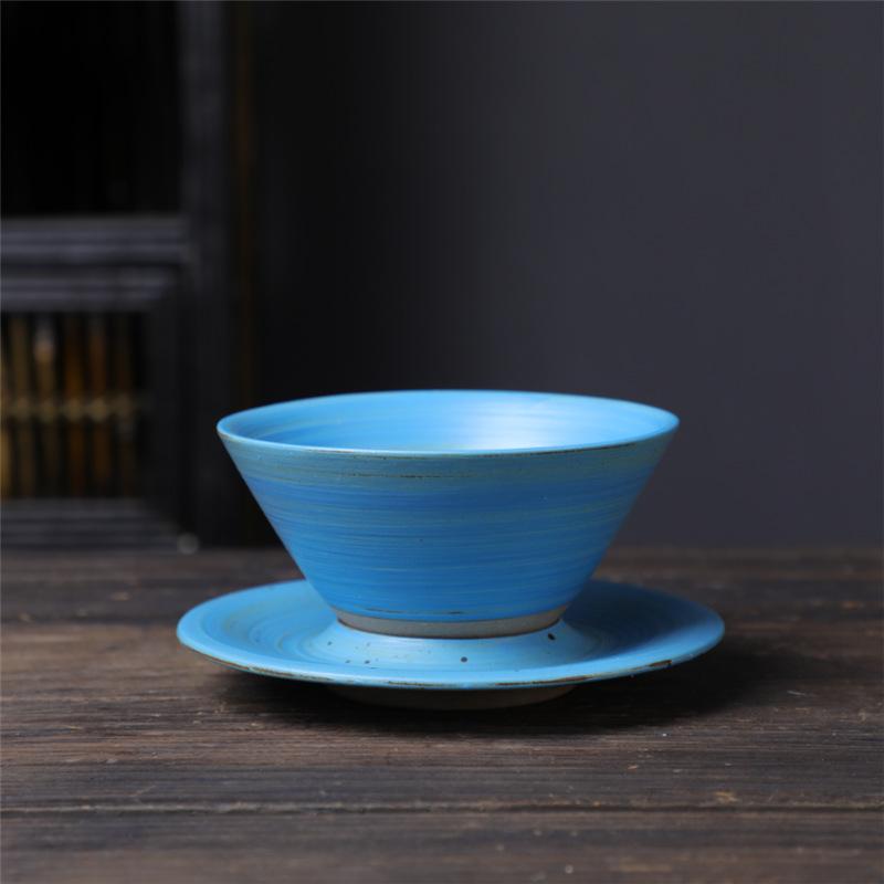 Creative Ceramic Cup Light Luxury Coffee Cup Saucer Set Retro Design Water Cup Afternoon Tea Cup