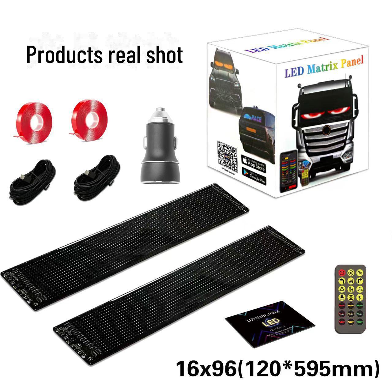 

Автомобільний світлодіодний інтерактивний водонепроникний екран Bluetooth для реклами на задньому склі Fantasy Colors