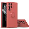 Suitable for Samsung S25 Phone Case, Note20Ultra Liquid Silicone Protective Case A15, Skin-feel Ring Stand A55