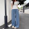 Ice Silk Sunscreen Pants Women's Summer New UV Protection Thin Cool Breathable Casual Pants Loose Drape Wide Leg Pants