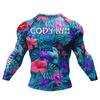 T-shirt de compression pour homme Cody Lundin Tattoo pour la salle de sport Masculin Sublimation Manches longues Rashguard BJJ Jiu Jitsu Boxe Maillot Personnalisé