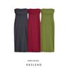 Kaslead New Women Clothes Western Style Fashion Slim Fit Wrap-around off-Shoulder Midi Dress 9144303