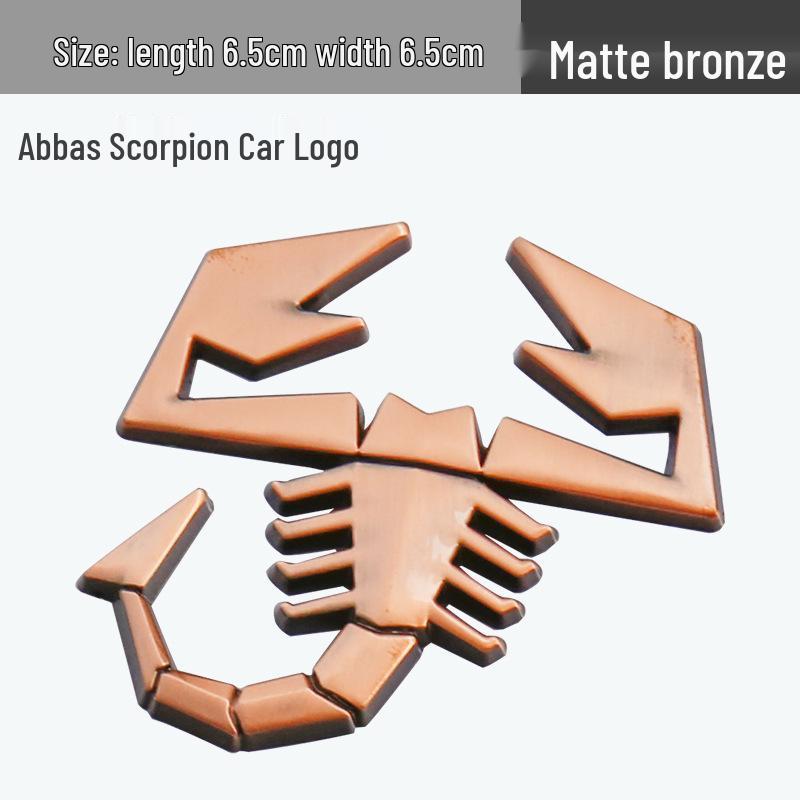 Abarth Scorpion Metal Emblem Car Body Sticker