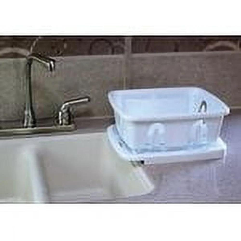 Mini Dish Drainer and Tray RV Sink Countertop Space Saver Snap On Drainage Rack Compact Storage Solution