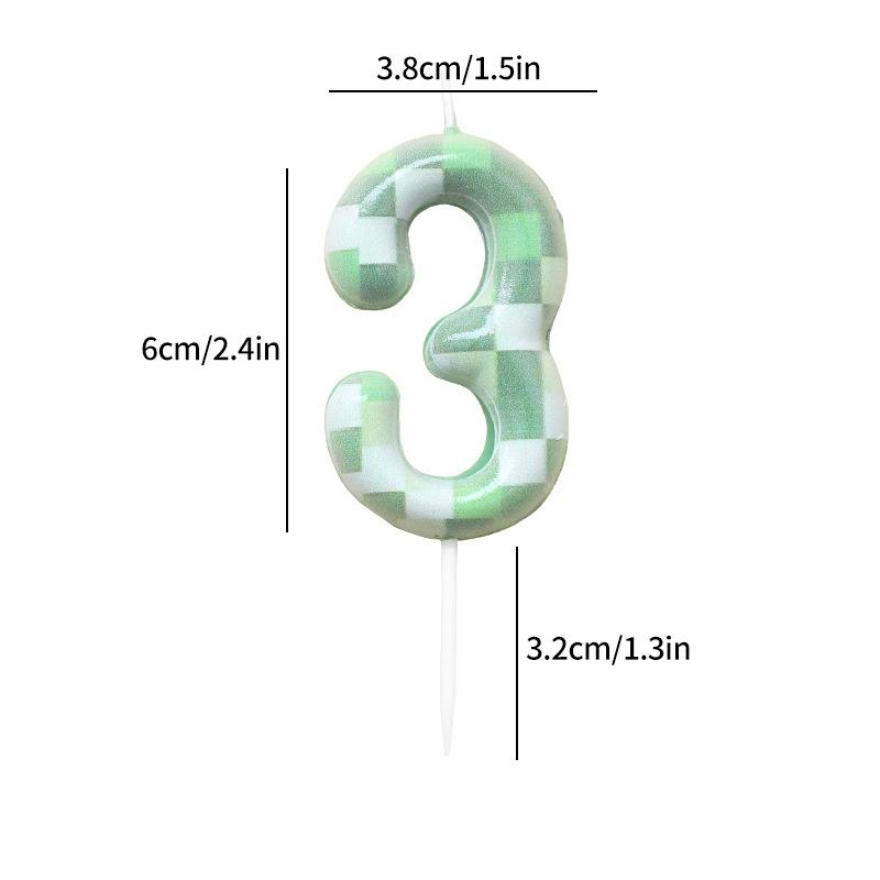 Game 0-9 Number Candle Digital Birthday Candles Cake Topper Themed Birthday Party Decoration for Kids Boys
