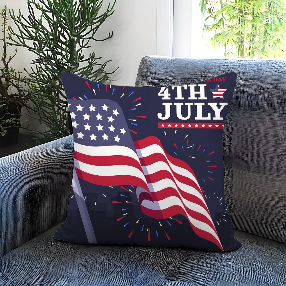 Modna Poszewka na Poduszkę Dzień Niepodległości Wygodna Dwustronna Poszewka na Poduszkę Idealna do Samochodu Sofy Sypialni Poza