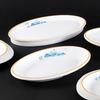 Large Oval Melamine Fish Plate - Imitation Porcelain for Restaurant & Hotel Tableware