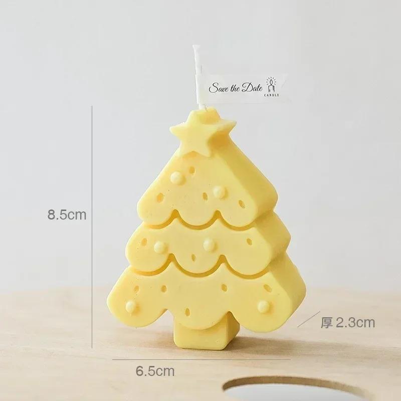 Christmas Tree Creative Scented Candles Scene Shooting Props Soy Wax Aromatherapy Incense Candle Accessories Home Supplies Molds