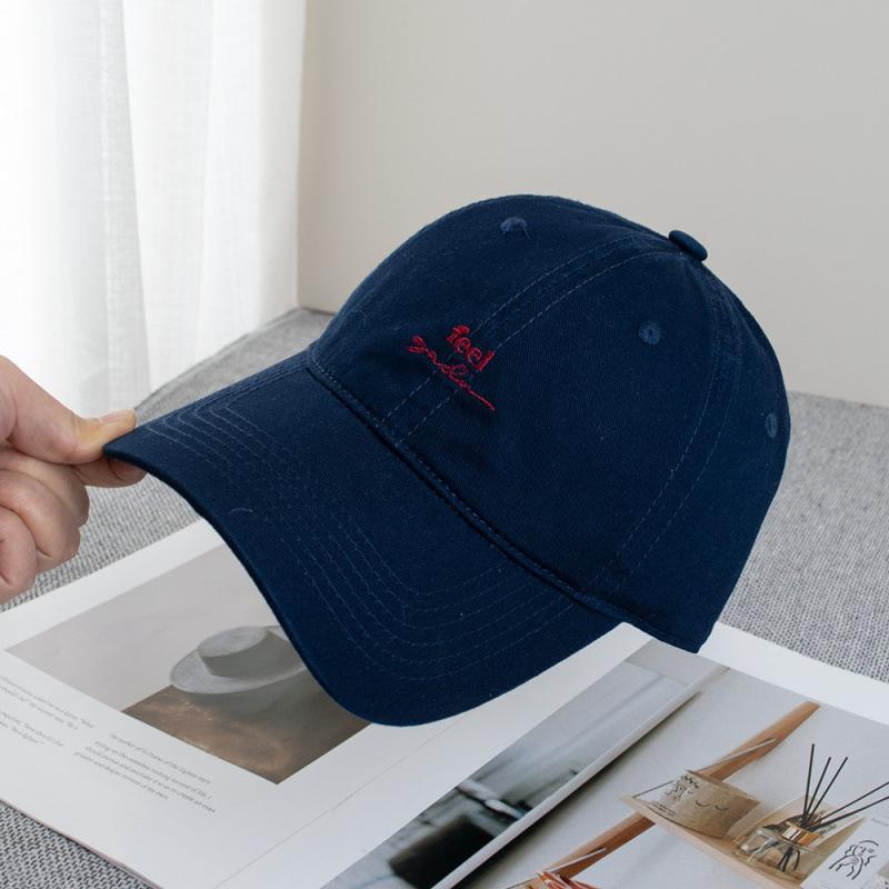 Summer Small Letter Feel Embroidered Baseball Cap Children Casual Face Small Versatile Cap