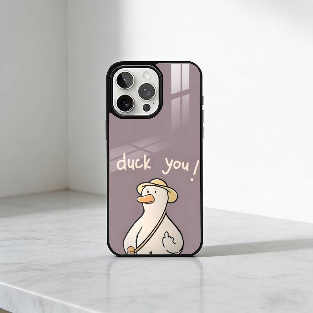 Lustige C-Chaotische Gans und Ente Handyhülle Für iPhone17,16,15,14,13 Plus,Pro Max Magnetisch Für Magsafe Kabelloses Laden