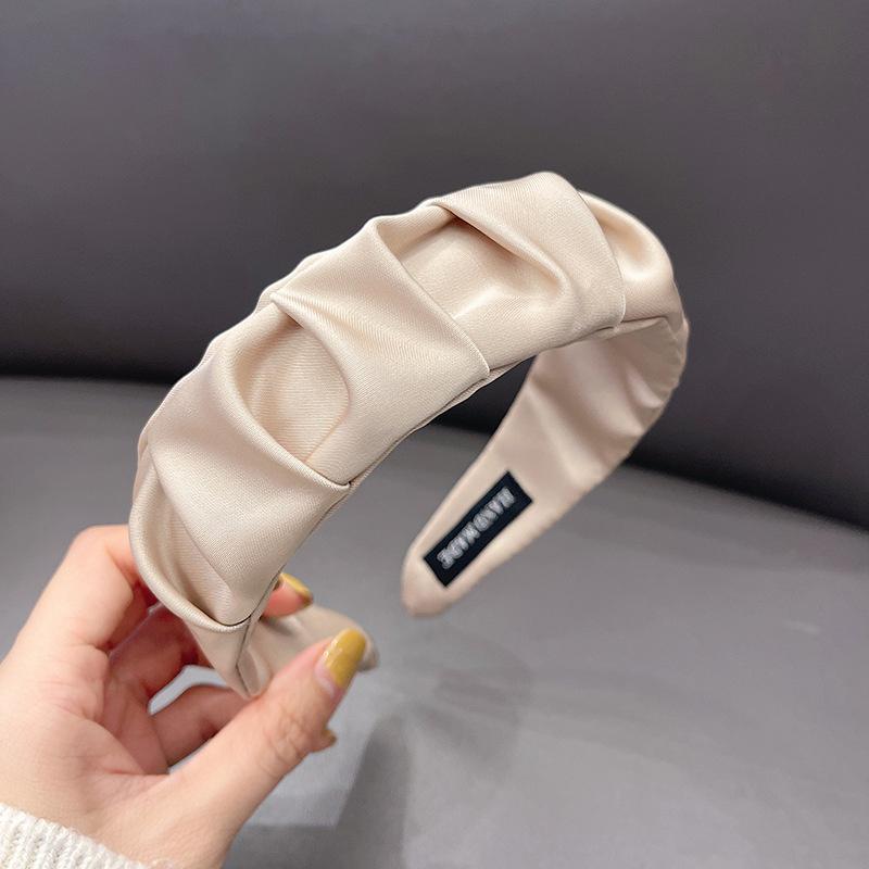 

Однотонные широкие повязки на голову для женщин, девочек, модные элегантные повязки для волос, женские повязки для волос, обруч, головной убор, аксессуары для волос