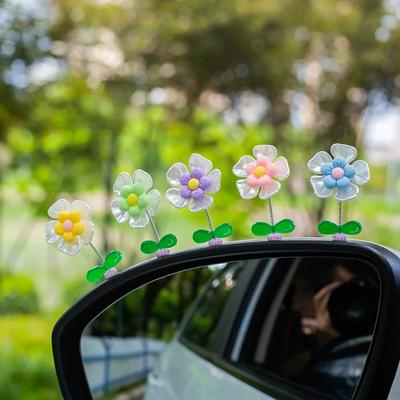 Kreative Blume Auto Schütteln Kopf Dekoration Auto Center Control Instrument Panel Net Rot Dekoration Auto Innen Dekoration Cartoon