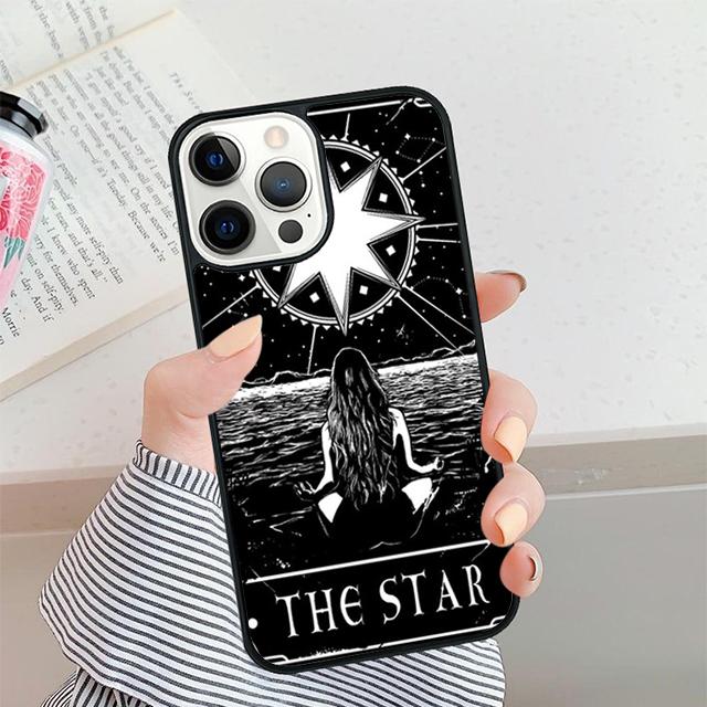 Witches Moon Tarot card Phone Case For iPhone 17 Air 16 15 14 plus 12 13 Pro max Soft Bumper Shell Cover coque