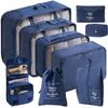 Cross-Border Travel Storage Bag Set: 8-Piece and 9-Piece Clothing Organizer