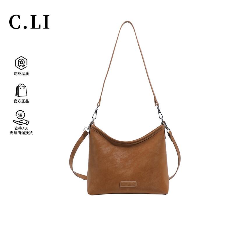 C.LI Women s Light Luxury Bucket Crossbody Bag