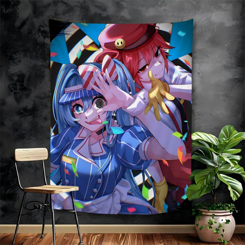 Virtual Idol HHatsunes MikU Colorful Tapestry Wall Hanging Bohemian Wall Tapestries Mandala Wall Hanging Sheets