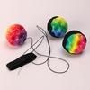 Regenbogen Stressball mit Armbandseil Stressabbau Ball Quetschspielzeug Konzentrationshilfe Anti-Angst Fidget Ball Handentspannung