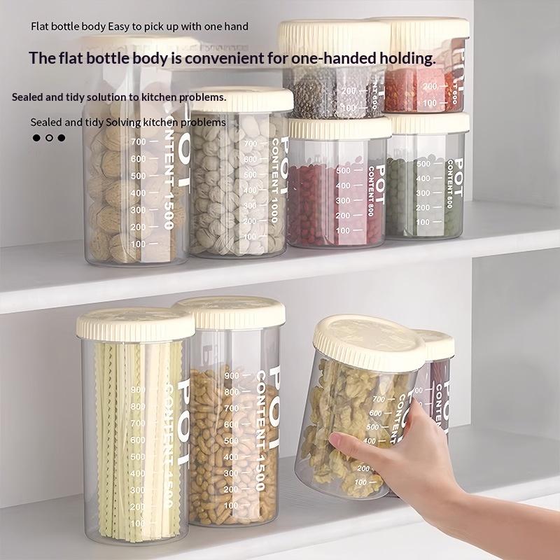 Kitchen Grains Sealed Container Transparent Snack Storage Container Anti-Moisture Cereals And Grains Sealed Storage Barrel Box