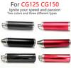 Suitable For Cg125 Cg150 Aluminum Alloy Full Exhaust System 304 Stainless Steel Head Pipe Motorcycle Accessories Exhaust Pipe