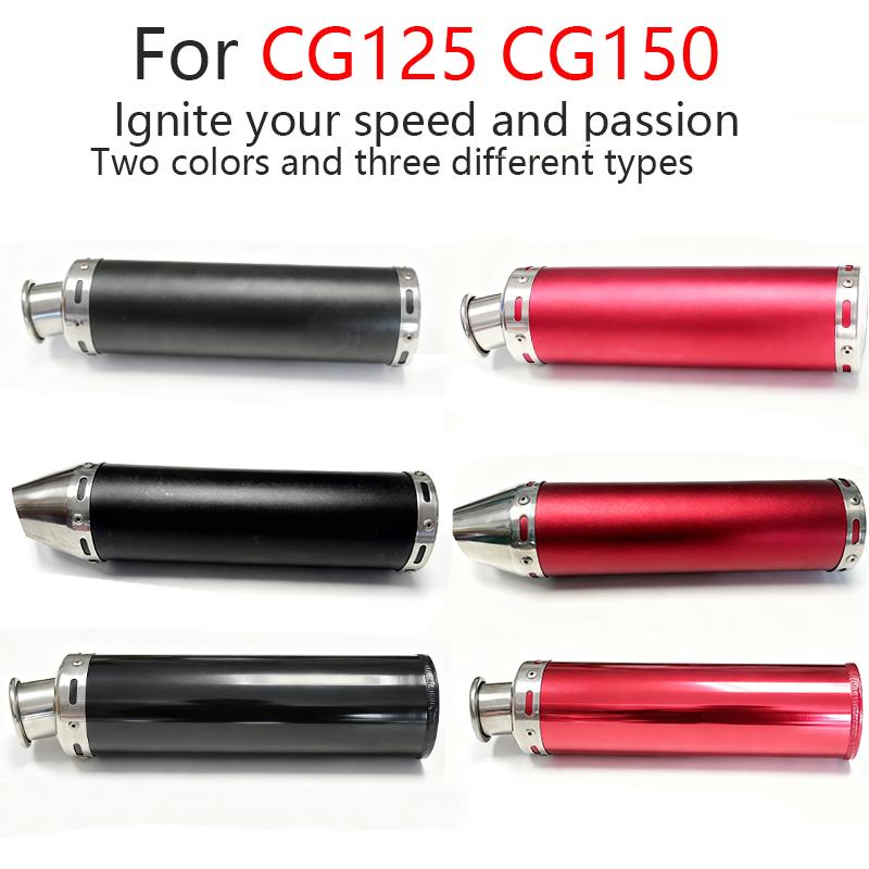 Suitable For Cg125 Cg150 Aluminum Alloy Full Exhaust System 304 Stainless Steel Head Pipe Motorcycle Accessories Exhaust Pipe