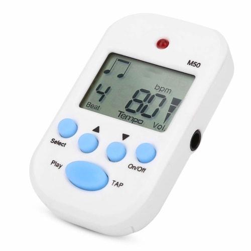 

M50 Mini Clip-on Digital Metronome, High Accuracy, Easy Operation, Portable, Volume Control, 3.5mm Jack, Suitable for Piano Practice, Band Performance