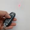 Innovative Electric Shock Prank Toy Keychain Man Simulated Car Key Model Halloween Gift Remote Control Led Laser Pendant