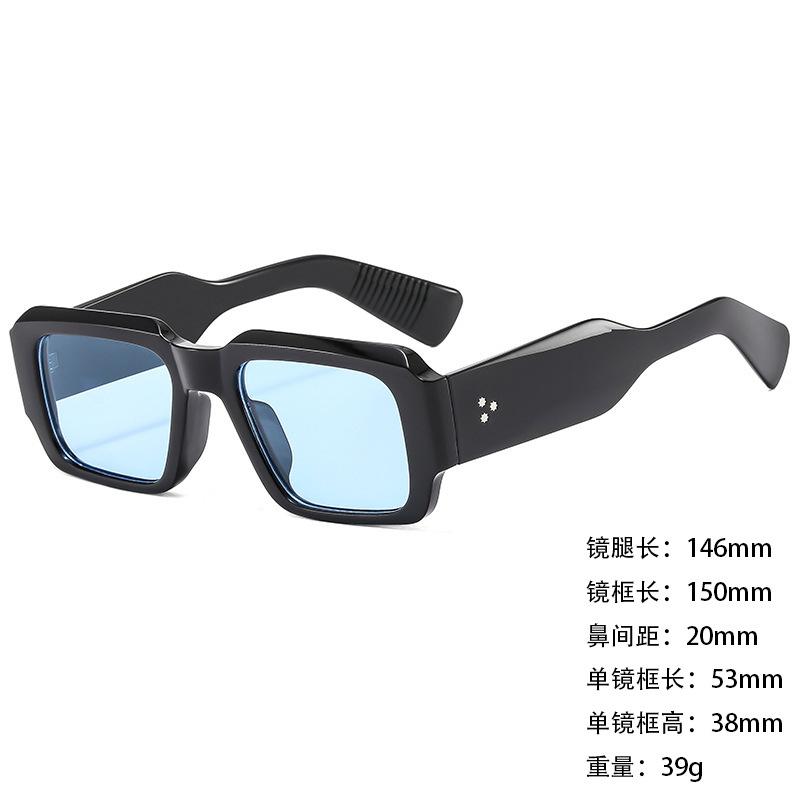 Sunglasses Personalized Large Box Trendy Korean Style Men And Women Thin Sunshade Sunglasses Anti-Uv400