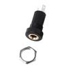 5/10Pcs 3.5mm Audio Jack Socket 3 Pole Black Stereo Solder Panel Mount Gold with Nuts Universal Headphone Socket