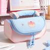 Large Capacity Check Pencil Bag Aesthetic Portable Stationery Pouch with Multi Slots for Students School Daily Use