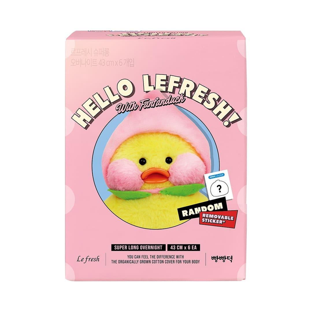 

Выберите 1 из 4 гигиенических прокладок (средний 14P / большой 12P / ночной 8P / супер длинный ночной 6P) Bbang Bbang Deok Super Long Overnight 6P