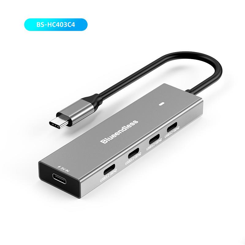 USB-C Hub: 2A+2C USB 3.2 Gen 2 Splitter, 10Gbps, Laptop & Phone Expansion Dock