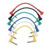 6Pcs Guitar Effect Cable Right Angle Universal Instrument Patch Cables for Pedals 6.35mm