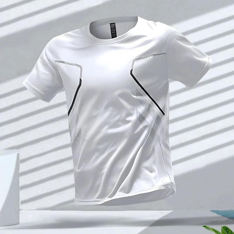 3D Print Sport Quick-dry Breathable Men T-shirt Outdoor Street Running Exercise Fitness Hiking Jersey Casual Short-sleeve Summer